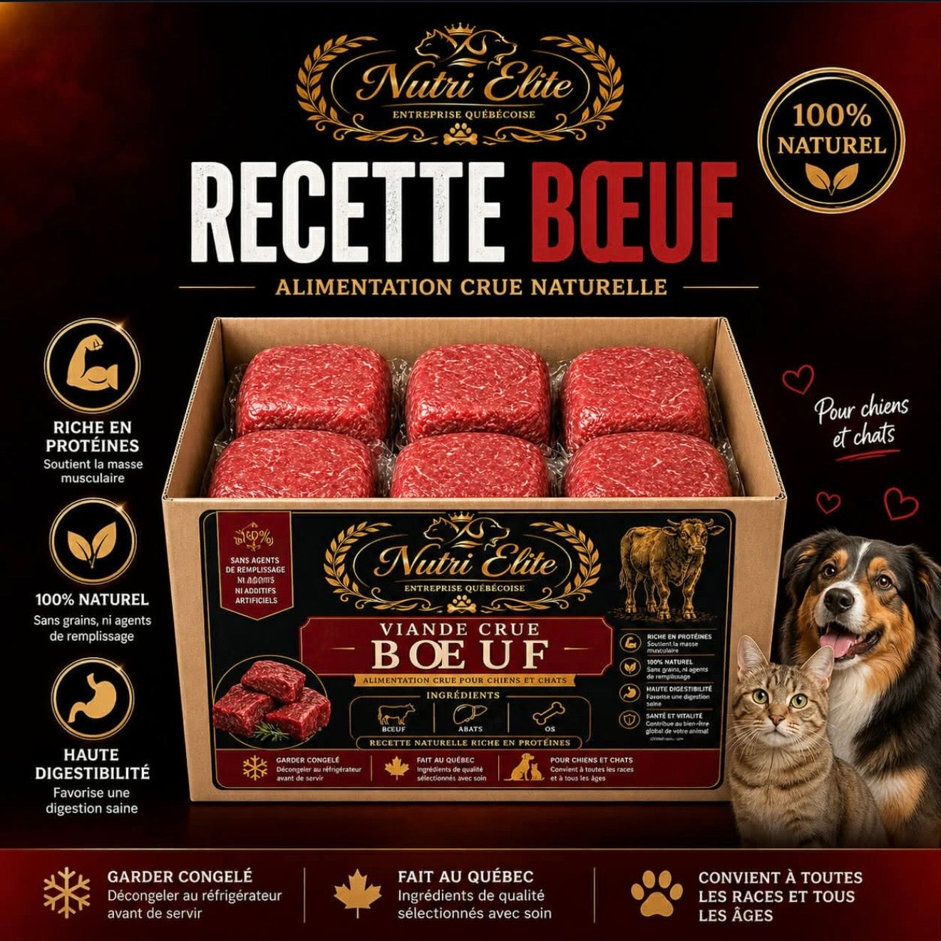 Alimentation Crue pour animaux  PREMIMUM
